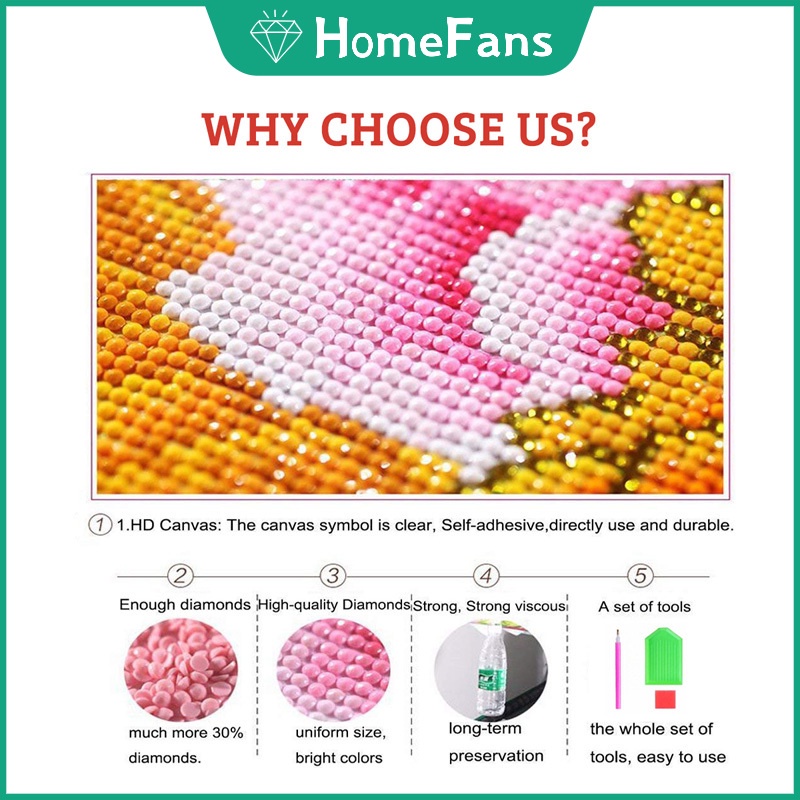 Bộ Tranh Đính Đá 5D Tự Làm Hình Phong Cảnh 30x40cm / 40x50cm