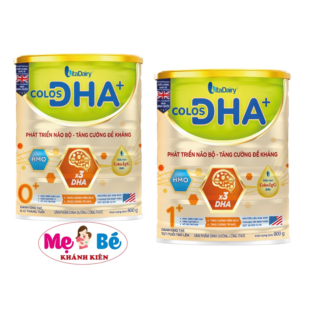 Sữa Colos DHA  0+, 1+ 800g (date mới 2025)