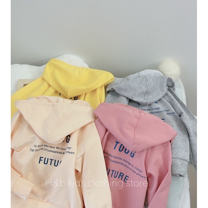 Áo Hoodie Phong Cách Có Mũ Cho Bé Trai Bé Gái S8-20kg
