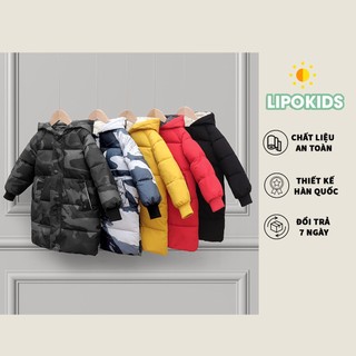ÁO PHAO TRẺ EM DÀY DẶN ÁO PHAO DÁNG DÀI CHO BÉ 2 3 4 5 6 7 8 tuổi OA030 LIPOKIDS