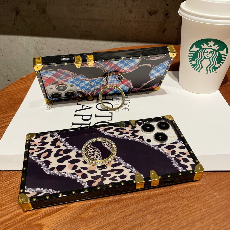 Ốp Điện Thoại Vuông Họa Tiết Da Báo Cho Samsung Galaxy m13 f62 m62 M53 M33 M23 F23 A03S CORE M52 A02S F22 M32 4G F52 5G