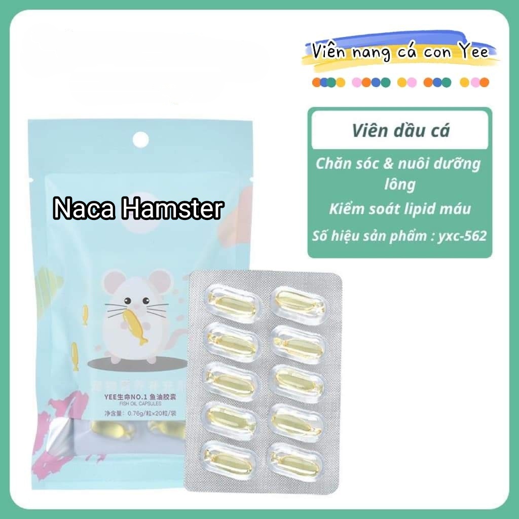 Viên Nang Cá yee cho Hamster (thực phẩm chức năng cho động vật nhỏ