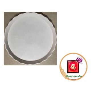 Đĩa lót chậu tròn khía phi 13cm - #048d#