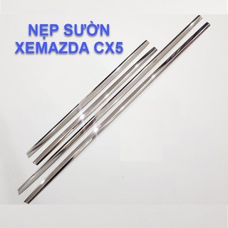 Nẹp sườn xe Mazda CX5 2018-2024 bản nhỏ inox