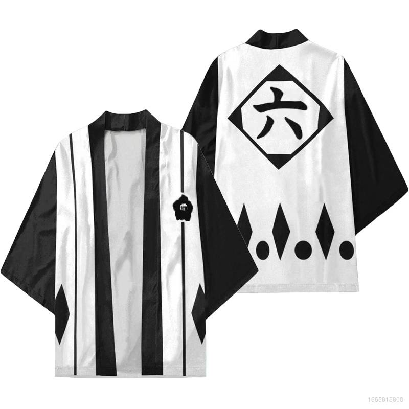 Áo Khoác Kimono Tay Dài In Họa Tiết 3D HT1 BLEACH TH1