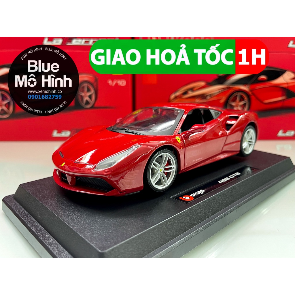Xe mô hình Ferrari 488 GTB Bburago 1:24