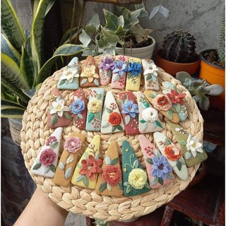 Kẹp Tóc Thêu Hoa Handmade