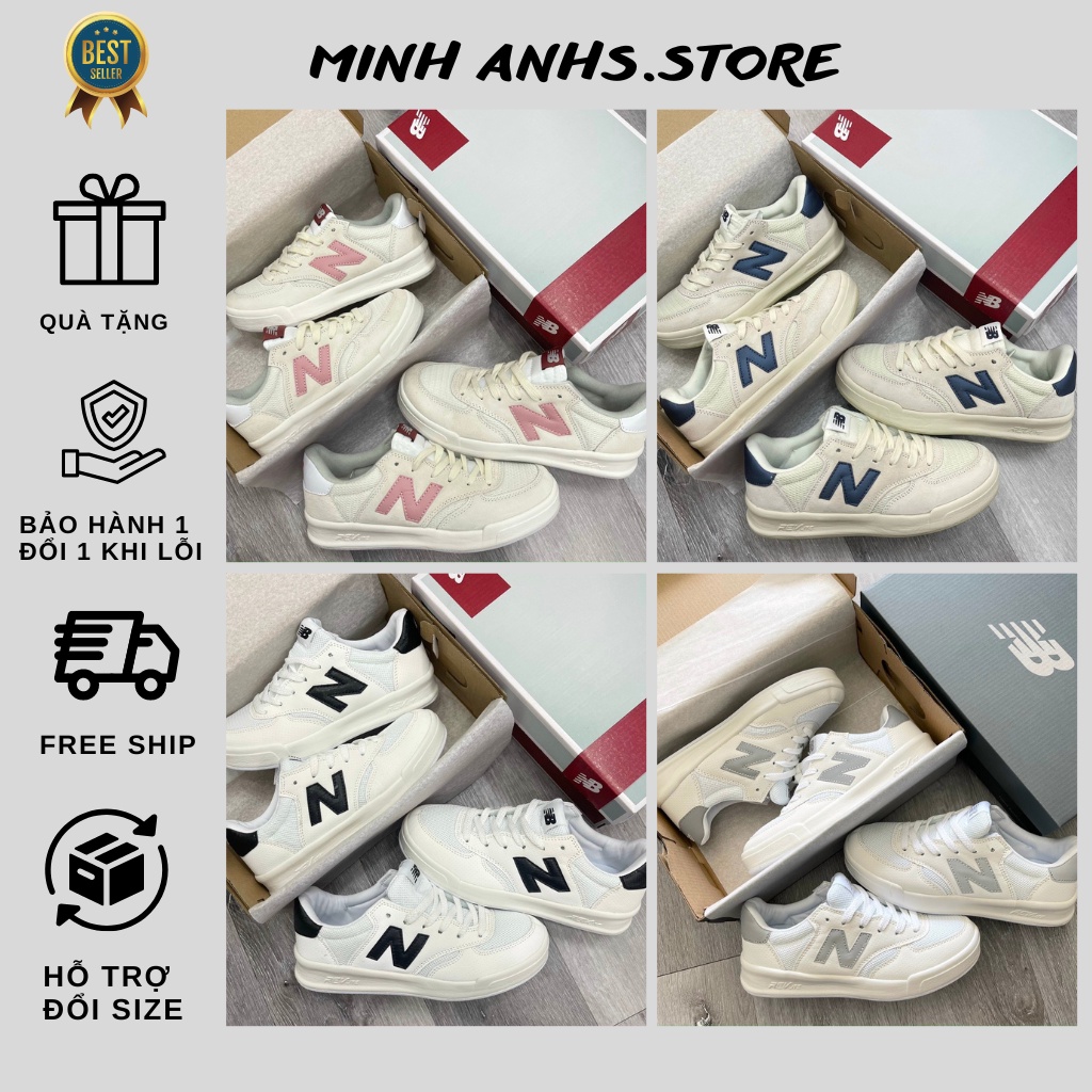 Giày Newbalance CRT300, NB 300 các màu, Xanh Than, Trắng Đen, Bạc, Hồng Nhạt Siêu Xinh, Bản Trung Hàng cao cấp nhất