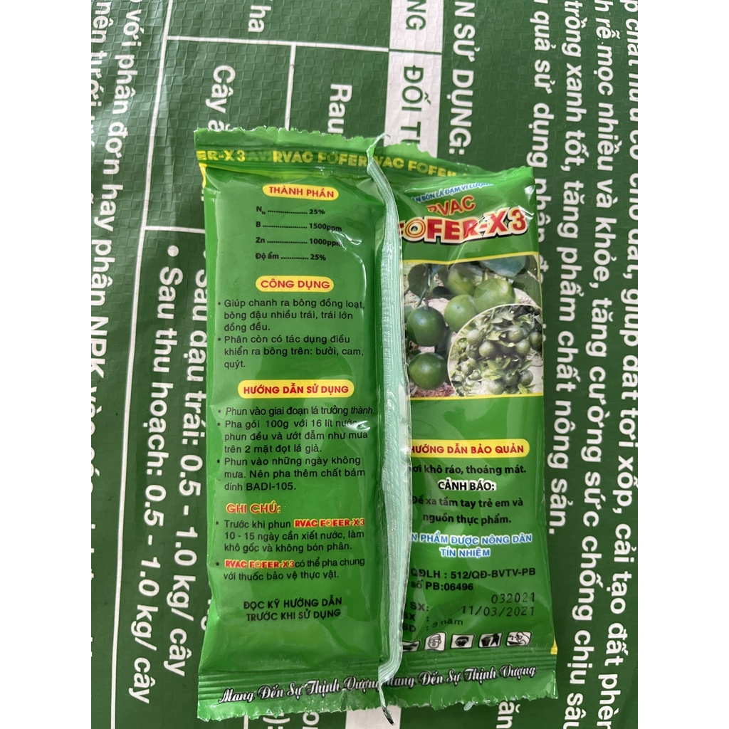 FOFER X3 CHANH GIÚP CHANH RA HOA ĐỒNG LOẠT 100GRAM
