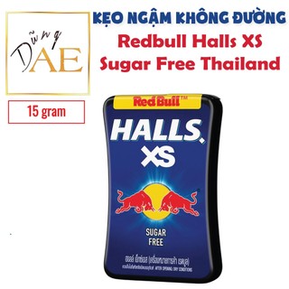 Kẹo halls vị bò cụng xs thái lan - redbull halls xs sugar free thailand