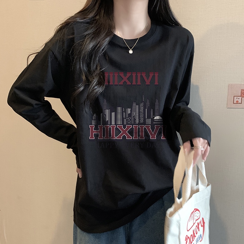 NRVP Áo Thun Nữ Dài Tay Thời Trang Hàn Quốc 2023