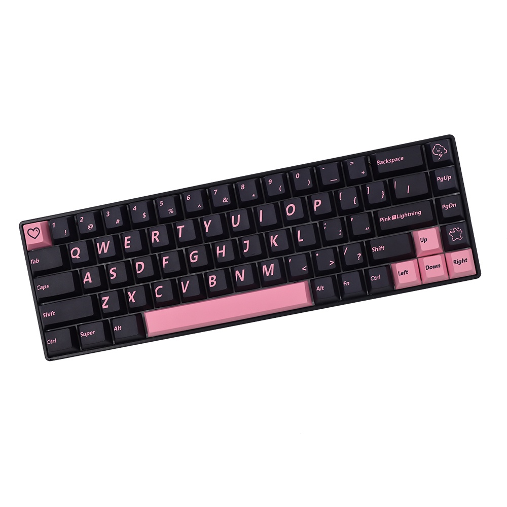 TomatoCaps Pink Lightning Keycaps Cherry Profile keycap Set Bộ Bàn Phím 137 / 147 Phím Màu Hồng Dành Cho Cherry MX 61 64 68 84 75 87 100 104 108