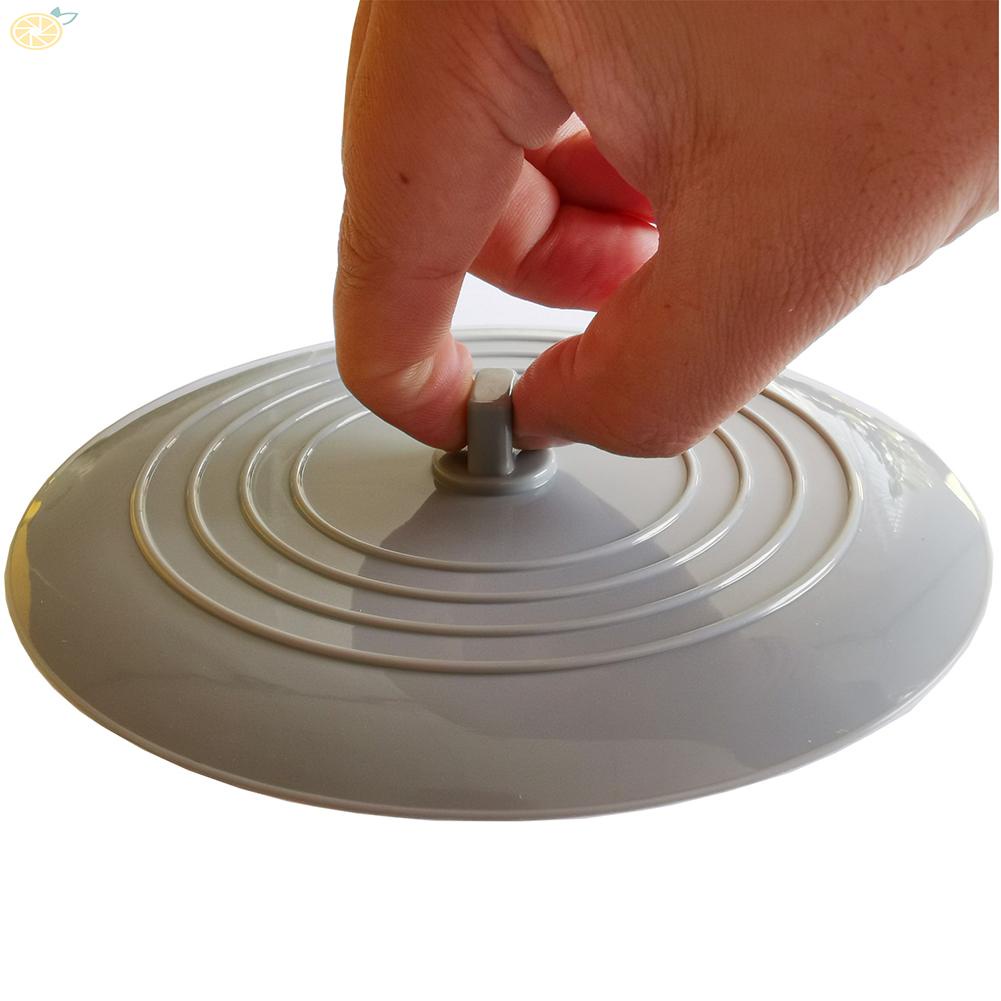 Nắp Đậy Cống Thoát Nước Bồn Rửa Chén Bằng Silicon Gel Mềm Chống Mùi Hôi Màu Xám / Đen