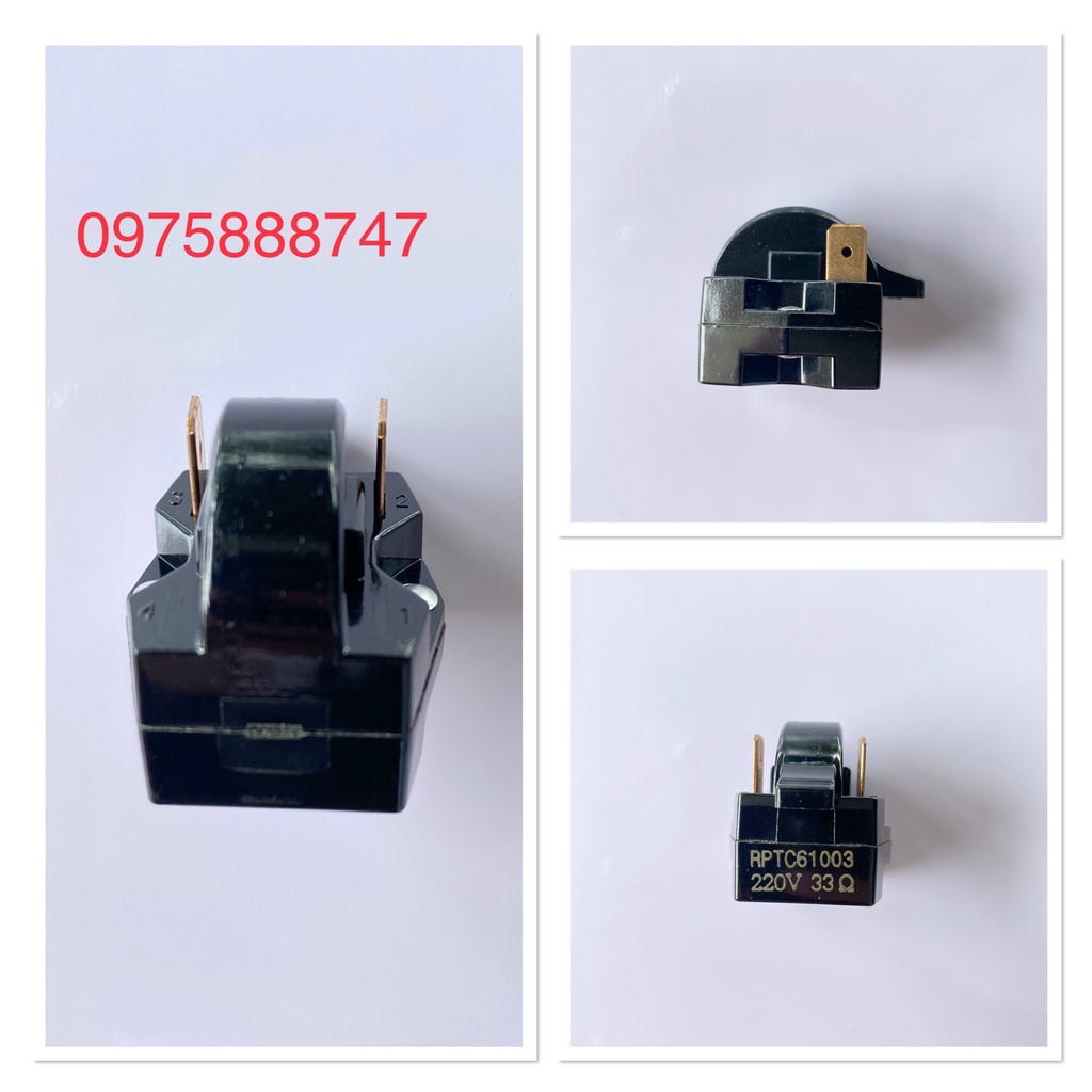 Rơle khởi động tủ lạnh 220V-33ôm Dùng cho tủ lạnh Sanyo, Panasonic...