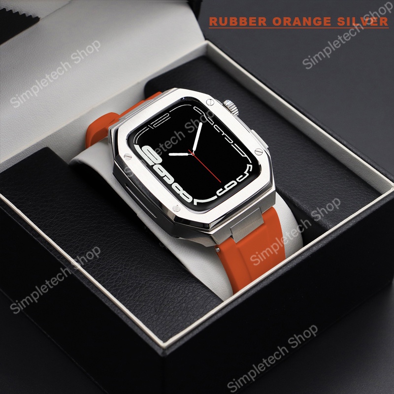 Dây Đeo Inox Sang Trọng Cho Đồng Hồ Thông Minh iWatch 7 6 5 4 40mm 41mm