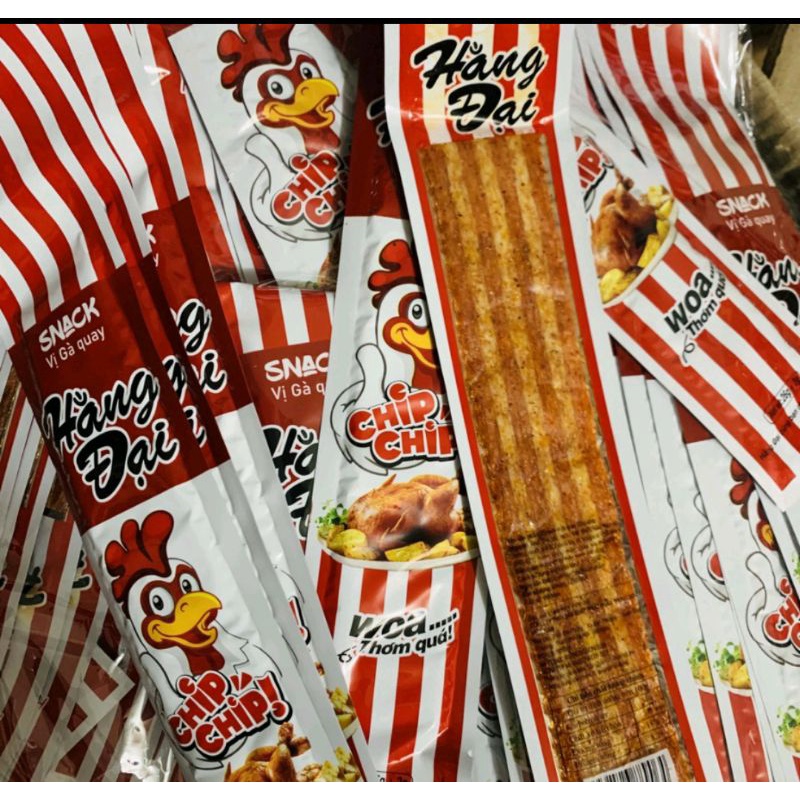 1 bịch 30gói Snack Bim Bim gà quay chíp chíp Hằng Đại