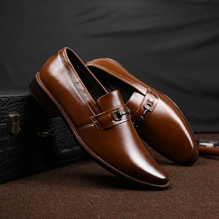 Giày nam đẹp da thật Manzano kiểu lười cho quý ông công sở M66631