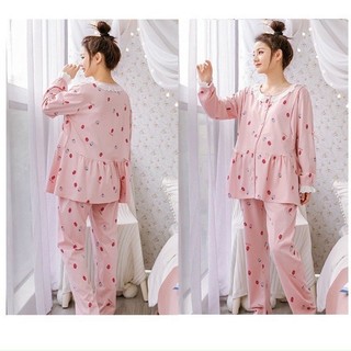 Bộ đồ bầu, bộ bầu dài tay trước và sau sinh cho mẹ