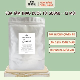 SỮA TẮM THẢO DƯỢC TÚI 500ml- 12 MÙI