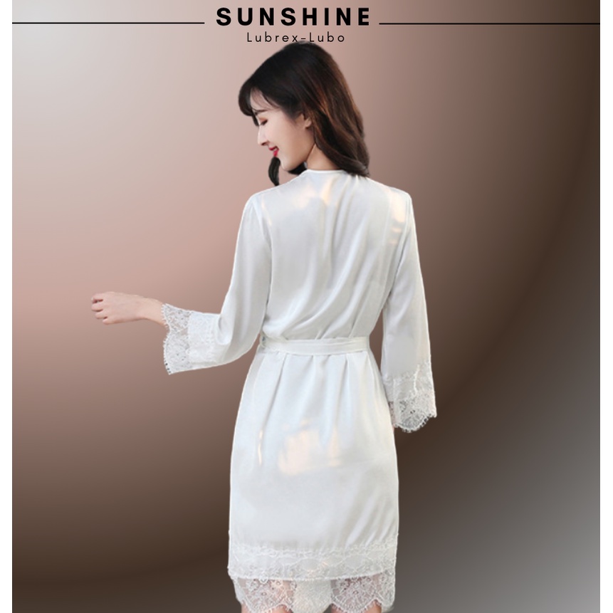 Áo choàng ngủ nữ sexy vải lụa latin cao cấp Sunshine Lubrexlubo | BigBuy360 - bigbuy360.vn