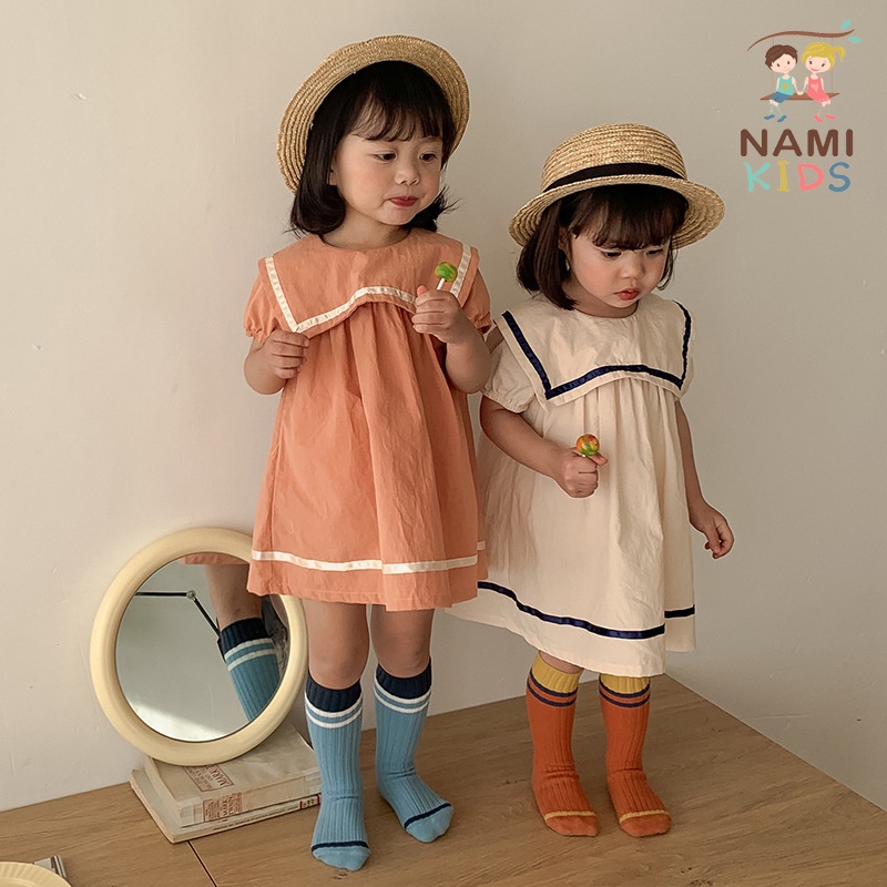 Váy bé gái hãng Dudu Cream phong cách thủy thủ đáng yêu