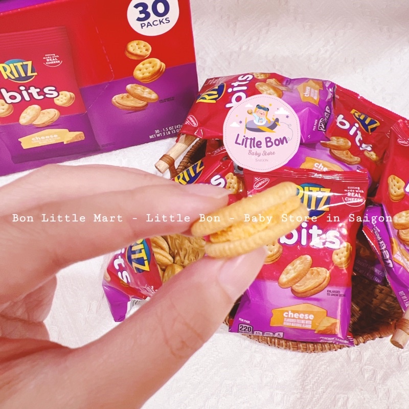 Bánh quy nhân kem phô mai Ritz Bits Mỹ_Date 12.02.24