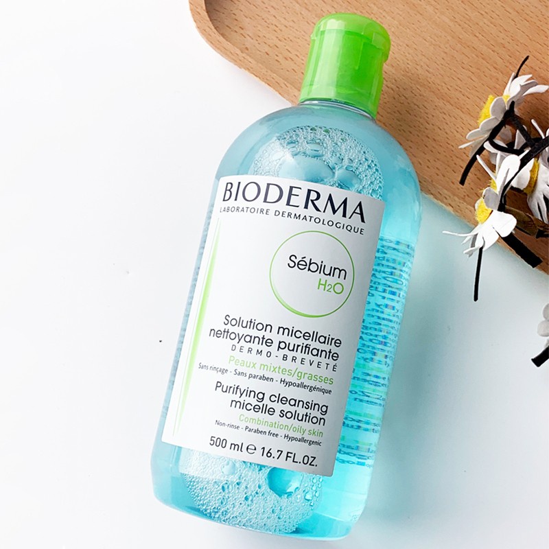 Nước Tẩy Trang Dành Cho Da Dầu và Hỗn Hợp Bioderma Sébium H2O 500ml