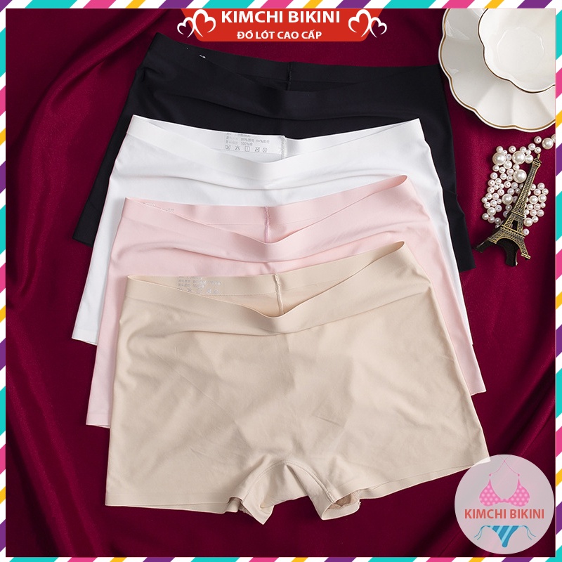 [Thanh Lý] Quần nhỏ nữ băng lụa thun lạnh cao cấp KIMCHIBIKINI chip nót đùi mặc trong váy su đúc không lộ viền QL016