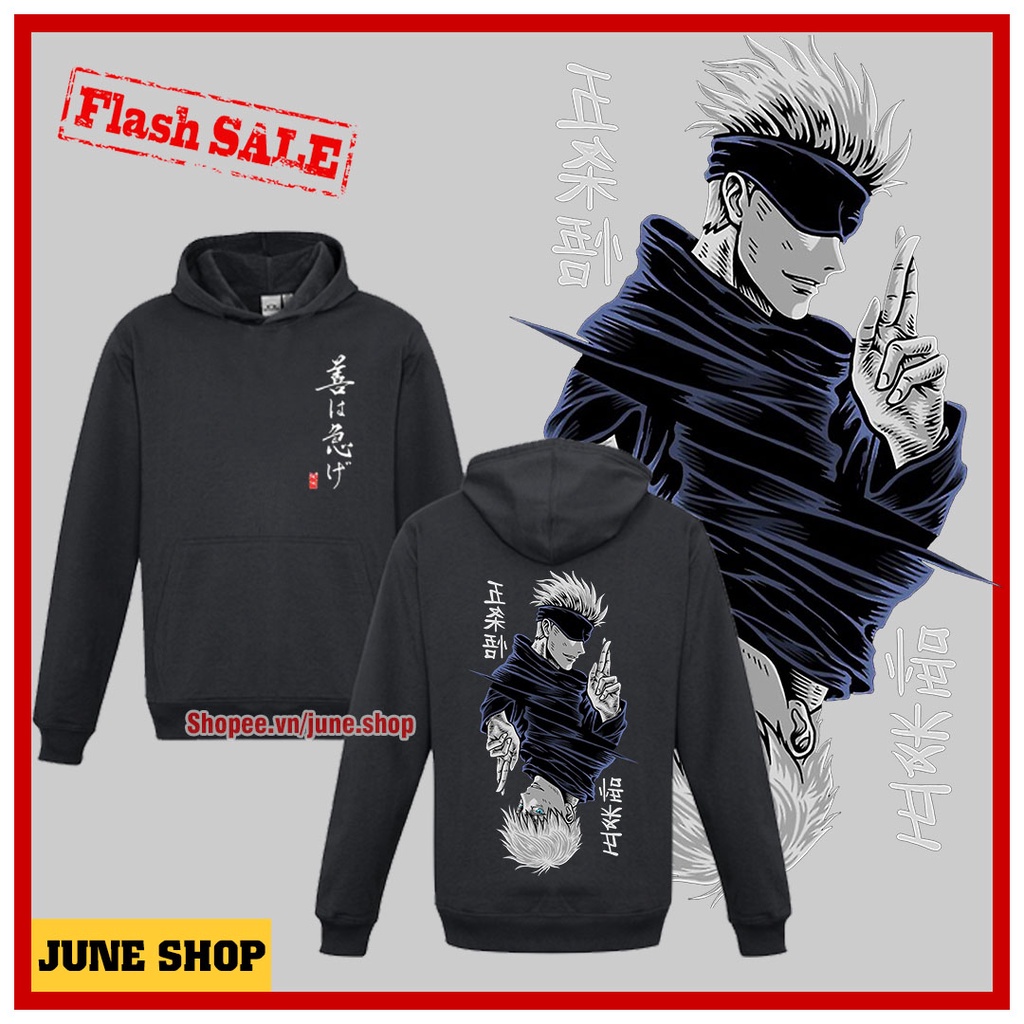 Áo Hoodie Jujutsu Kaisen, Áo Khoác Anime in hình Gojo phong cách, cá tính
