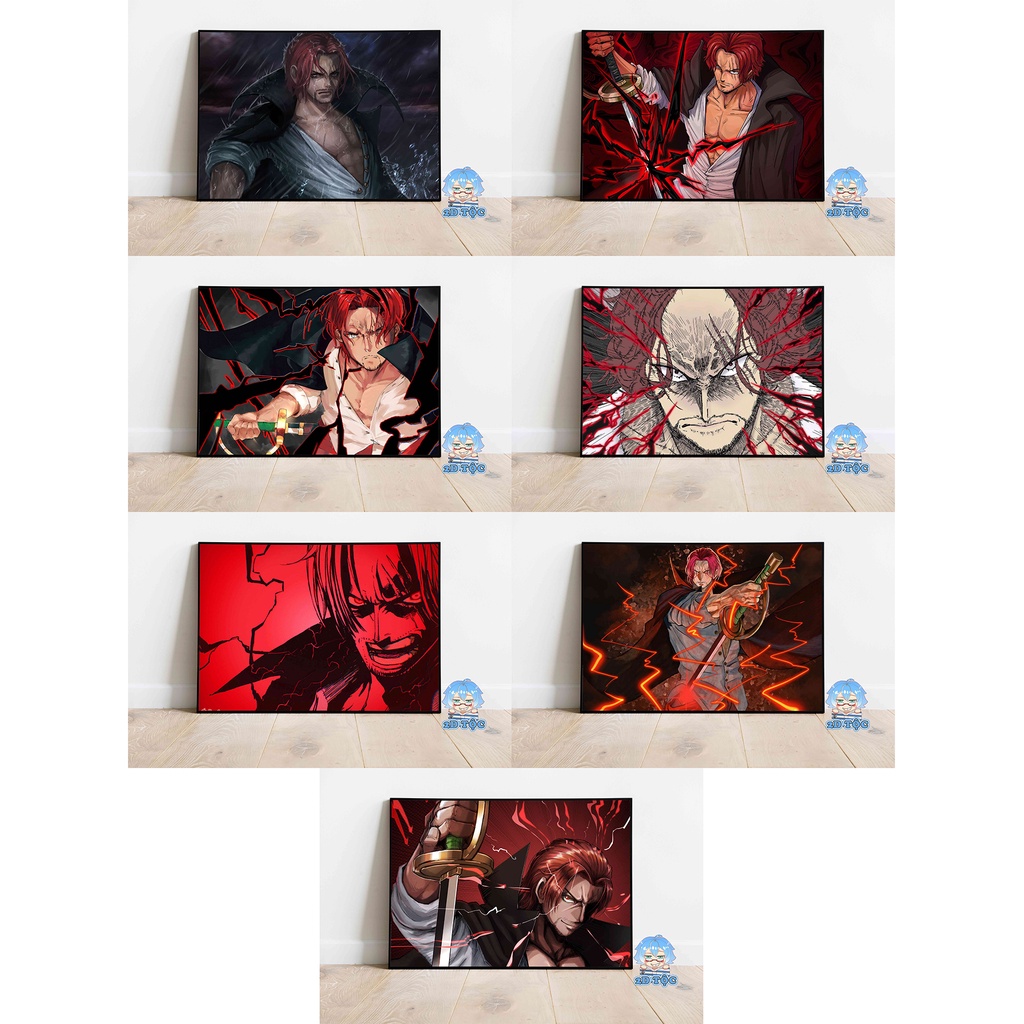 Tranh Poster A3 Shanks (1) Anime Manga One Piece Chất Liệu Giấy Cao Cấp - 2D Tộc Shop