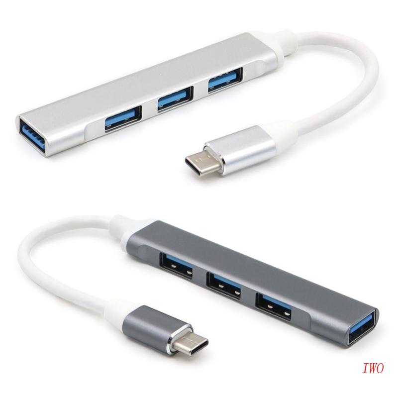 Bộ HUB Chuyển Đổi USB Type C Sang 3 Cổng USB 2.0 + USB 3.0 Cho Điện Thoại / Máy Tính Bảng