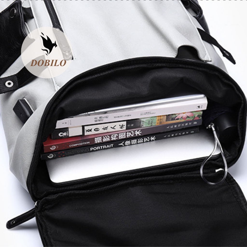 Balo Da, Balo Da Nam Nữ Unisex Thời Trang Hàn Quốc BG36