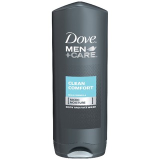 Gel tắm & rửa mặt 2 trong 1 cho nam Dove Men+Care Body and Face Wash Clean Comfort 400ml/532ml (Mỹ)