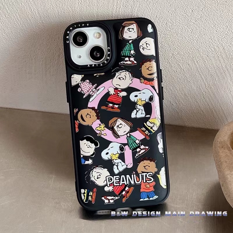 Ốp Điện Thoại Silicon Mềm Chống Sốc In Hình Snoopy Dễ Thương Cho Iphone 14 / 13 / 12 / 11 / Pro / MAX X / XS / MAX / XR