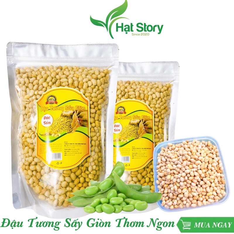 500Gr Đậu Nành Sấy Giòn Chính Hãng Nuttyone (Mẫu Mới Nhất)