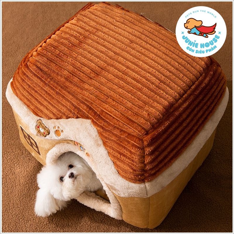 Nhà nệm ngủ ngôi nhà bông siêu to cho chó mèo