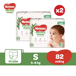 HUGFEB15 -10% max 60k đơn 400k Combo 2 Tã Dán Huggies Platinum Nature Made