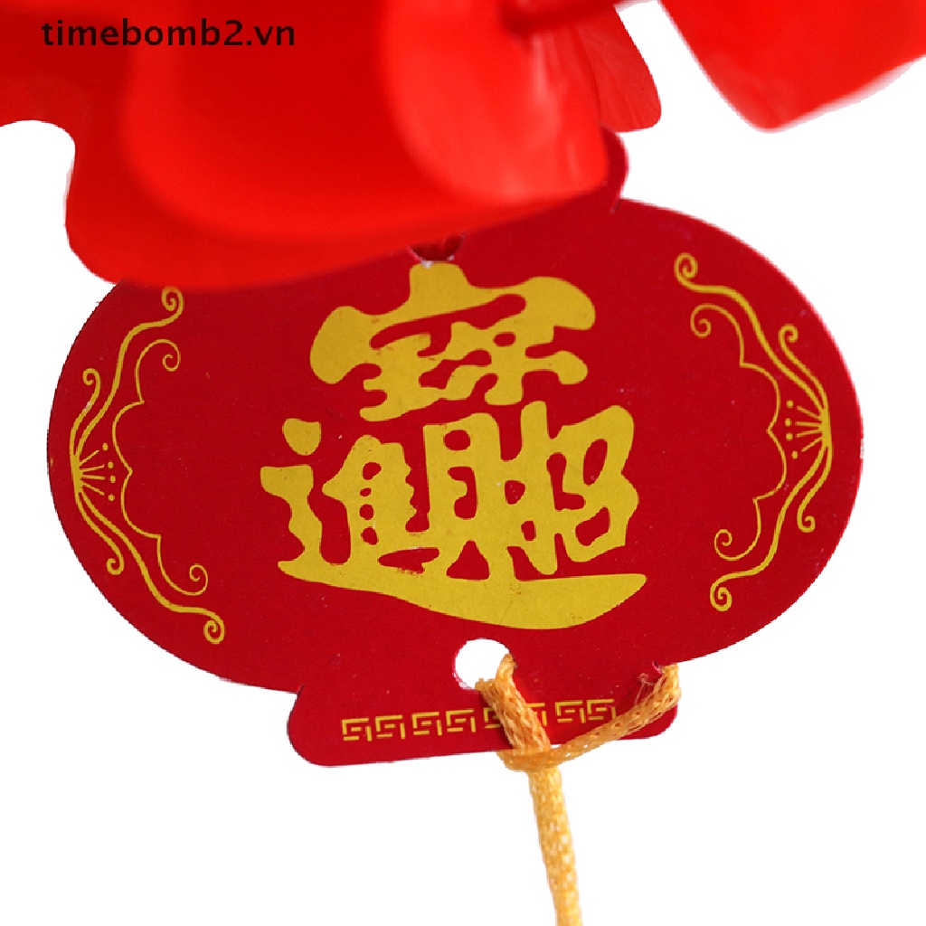 Set 6 Lồng Đèn Giấy Màu Đỏ Mừng Năm Mới 2023 Phong Cách Trung Hoa