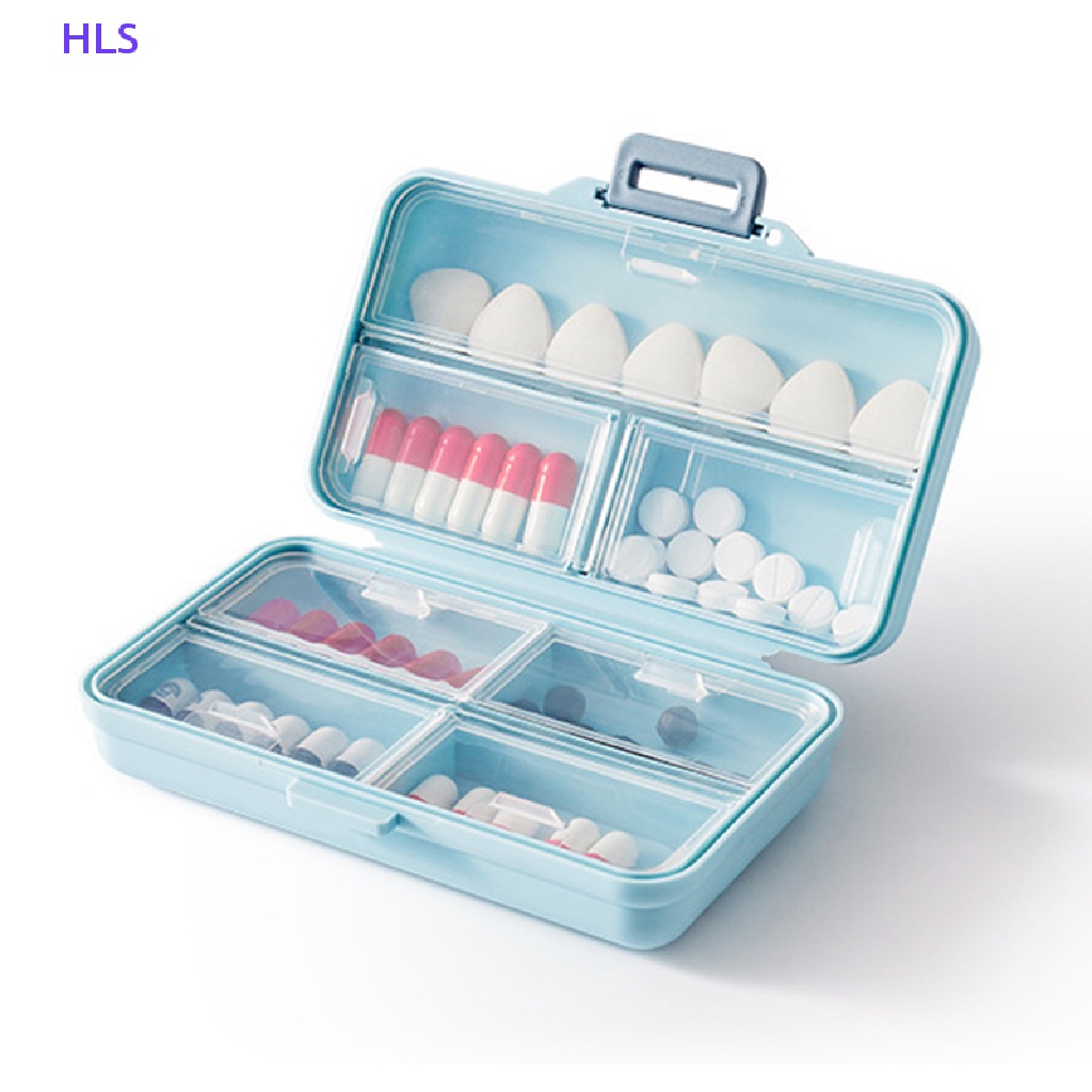 Hộp Đựng Thuốc 7 Ngăn Nhỏ Gọn Tiện Lợi Giá Đỡ