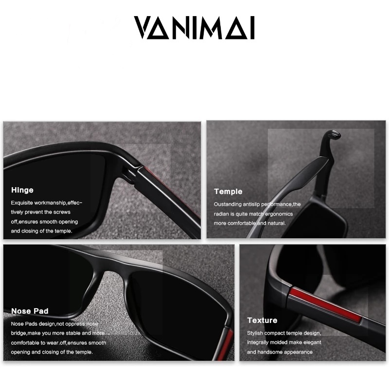 Mắt kính mát Nam phân cực  chính hãng nhập khẩu Mỹ - Vanimai