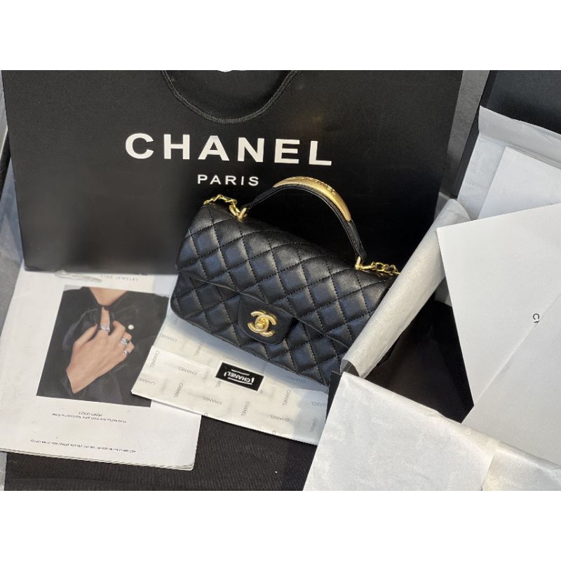 Túi xách nữ mini da mịn sz20cm phần cứng mạ cực đẹp fullbox nam châm