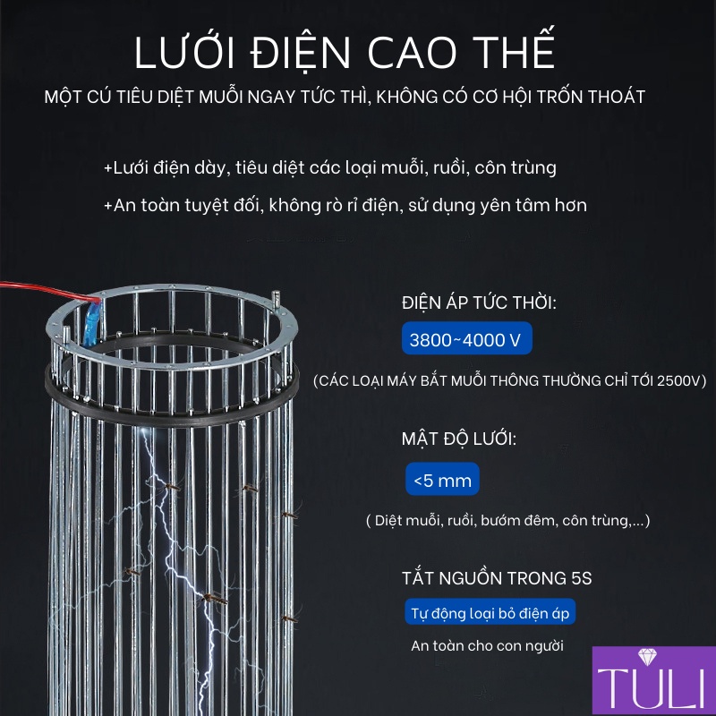 Đèn Máy Bắt Muỗi Thông Minh Cao Cấp Remax Hình Trụ 360 độ, Thu Hút Diệt Đuổi Côn Trùng, Hiệu Quả An Toàn Không Độc Hại