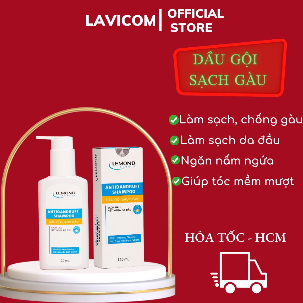 Dầu Gội Sạch Gàu ALFASEPT LEMOND 120ml Chống Gàu Ngứa, Giảm Nấm Da Đầu Và Dưỡng Tóc Mềm Mượt