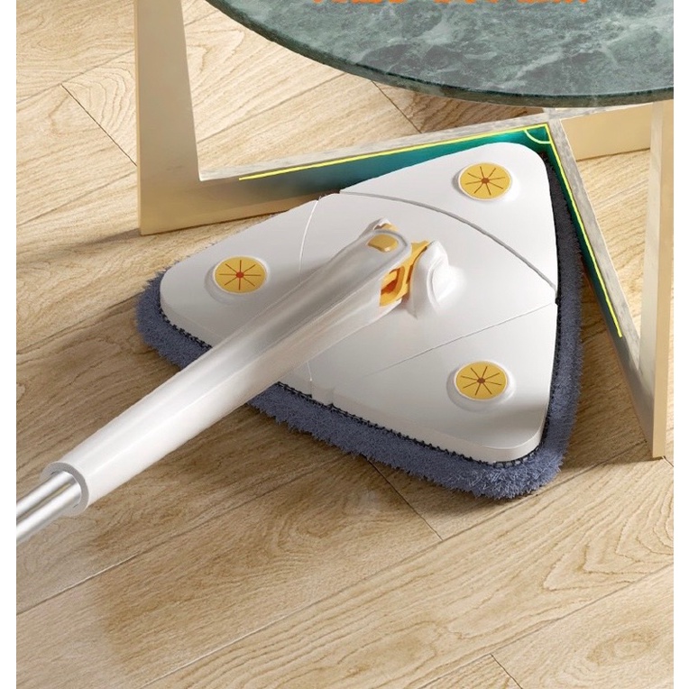 Cây lau nhà tam giác xoay 360 độ, chổi lau nhà đa năng