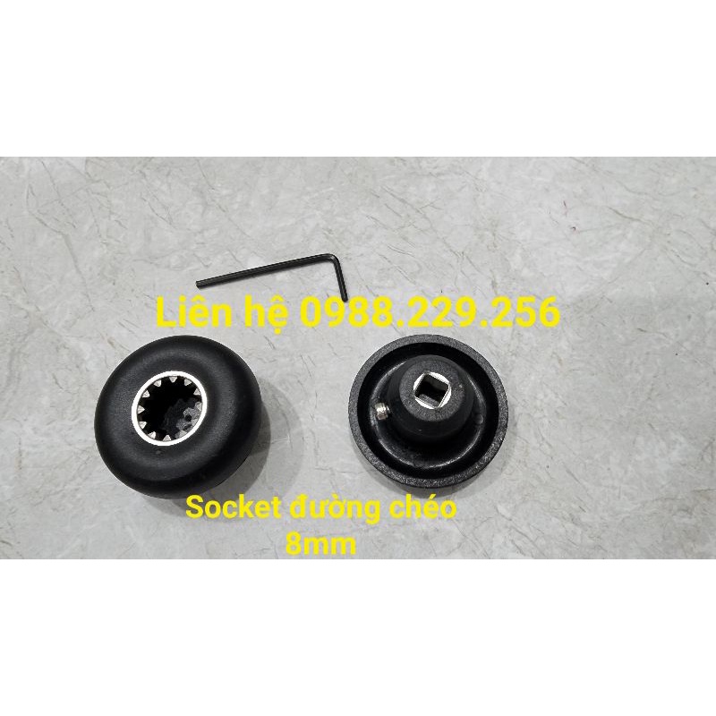 Socket bọc sắt- Nhông - Nấm xoay máy xay sinh tố công nghiệp Omniblend đường chéo 8mm