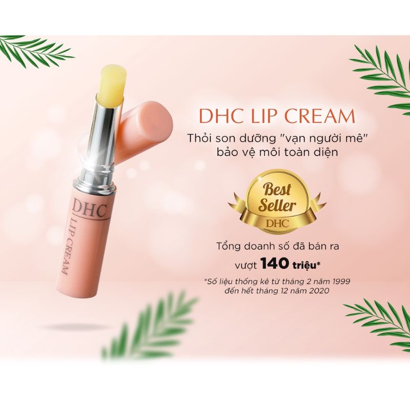 Son Dưỡng Môi DHC Lip Cream 1,5g Bản Không Màu, làm mềm, giảm thâm môi