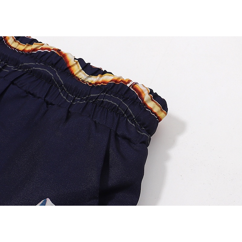 Quần Short Lưng Thun In Họa Tiết Cổ Điển Hợp Thời Trang Cho Nam Và Nữ