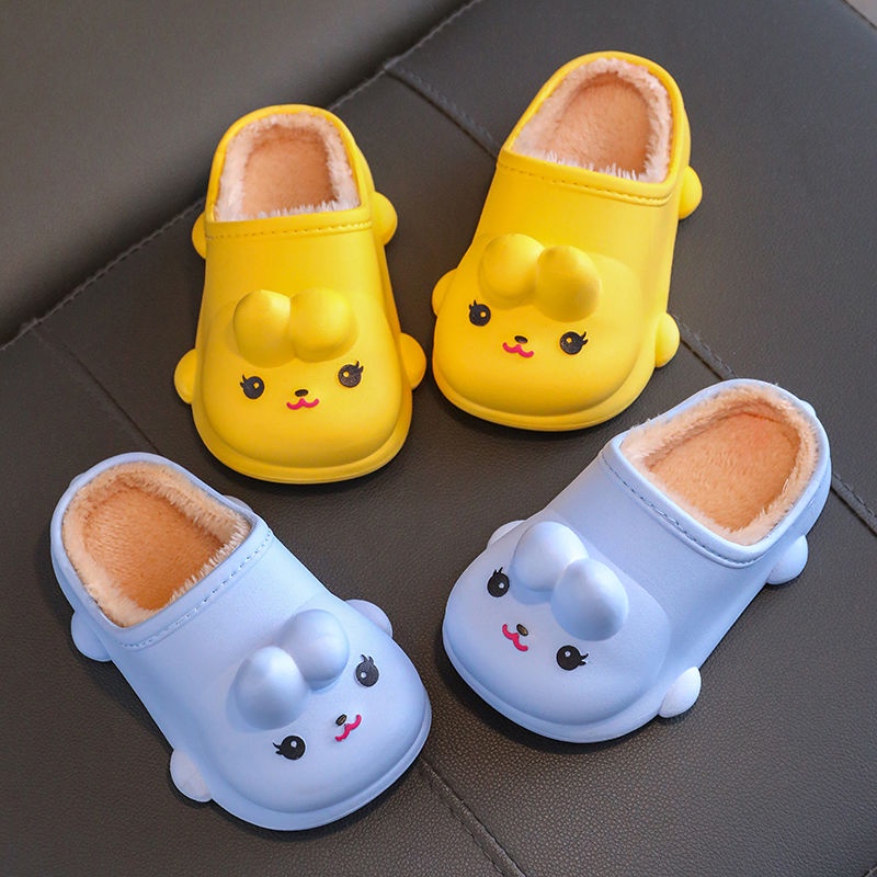 Giày Cotton Chống Trượt Không Thấm Nước Giữ Ấm Hình Thỏ Dễ Thương Phong Cách Mới 2022 Cho Mẹ Và Bé