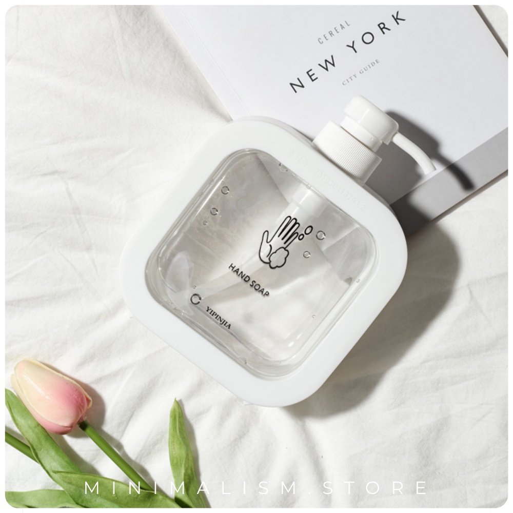 (Clip thực tế) Bình chiết đựng nước rửa tay, sữa tắm, dầu gội đầu dung tích 500ml => Follow shop nhận mã giảm giá