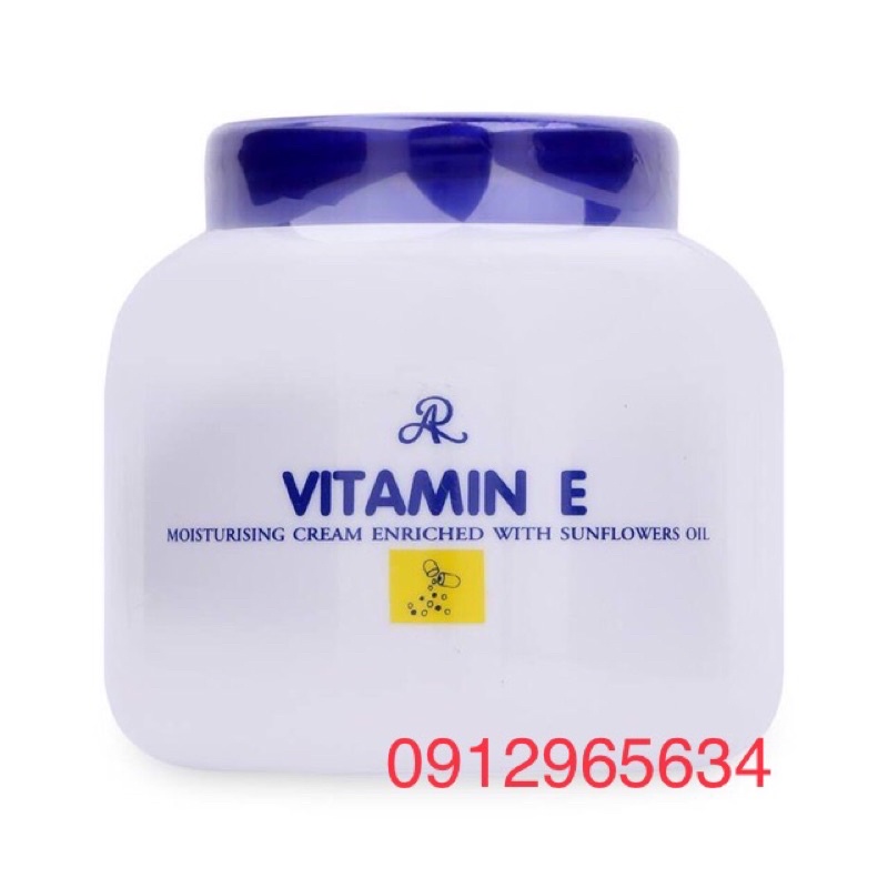 Kem dưỡng ẩm dưỡng da Vitamin E Aron Thái lan giúp da mịn màng tươi trẻ căng mịn hết hanh khô chính hãng 200g